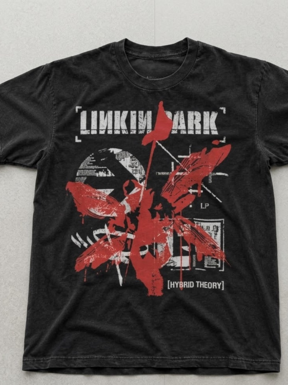 Black Gildan Linkin Park Hybrid Theory Graphic Tee